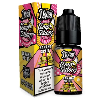 Banana Split Temptations Doozy Vape Co Nic Salt E-Liquid - 20mg