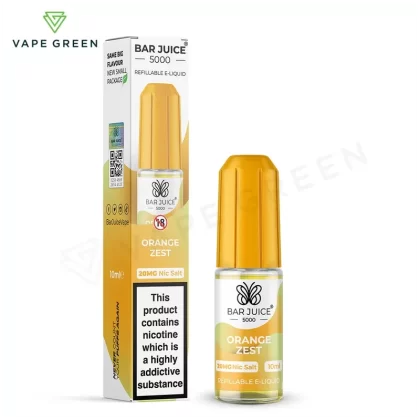Orange Zest Nic Salt E-Liquid by Bar Juice 5000 - Eliquidsupply