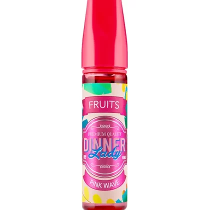 Vape Dinner Lady Fruits Pink Wave 60ml E Liquid - 0mg