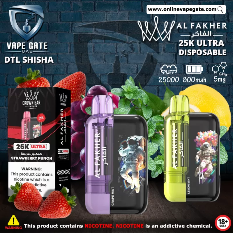 Al Fakher - 25K Ultra Disposable Vape (25,000 Puffs) - Spearmint / 5 mg