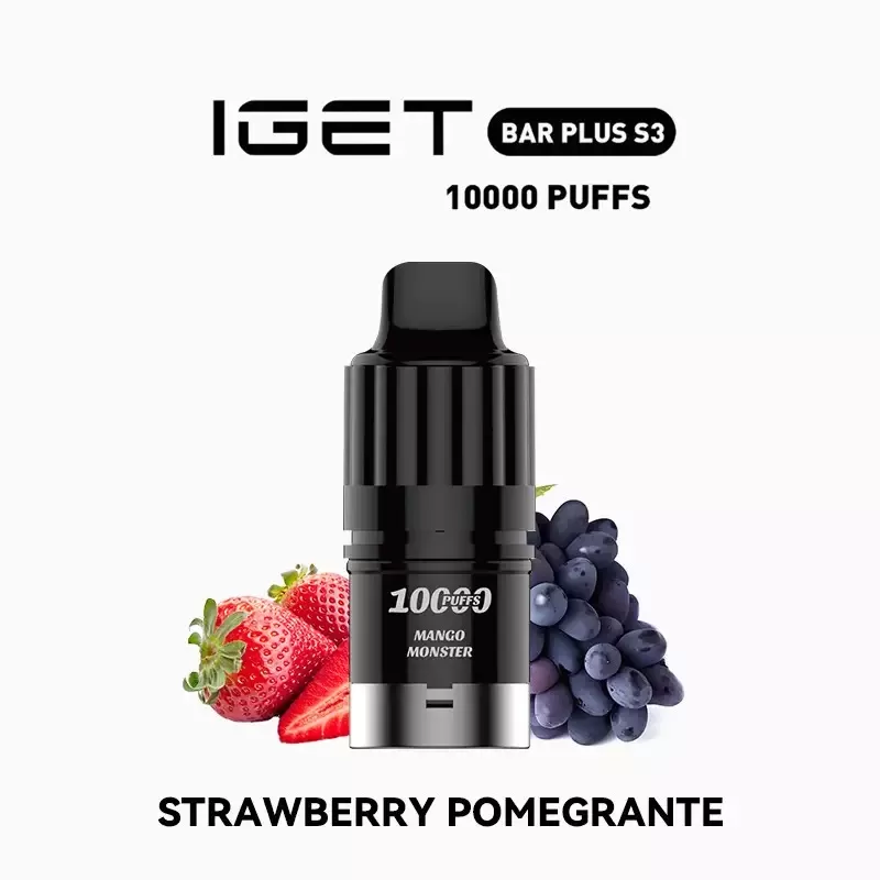 IGET Bar Plus S3 Pod – Strawberry Pomegranate - Ozvapeone