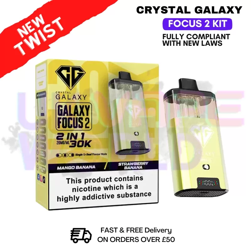Mango Banana Crystal Galaxy 30K Focus 2 Puff Kit - Ecigpremium