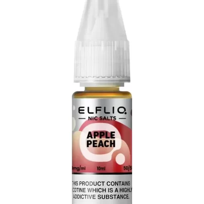 Elf Bar Elfliq Apple Peach Nic Salt Vape Juice - Strength 5mg