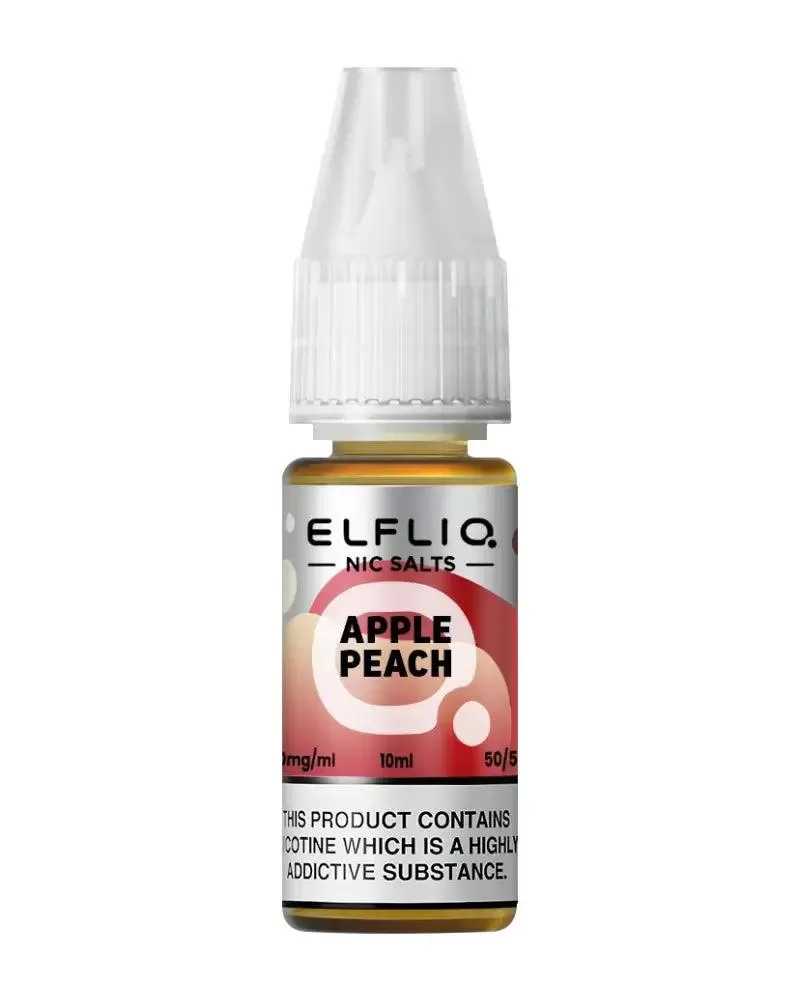 Elf Bar Elfliq Apple Peach Nic Salt Vape Juice - Strength 5mg