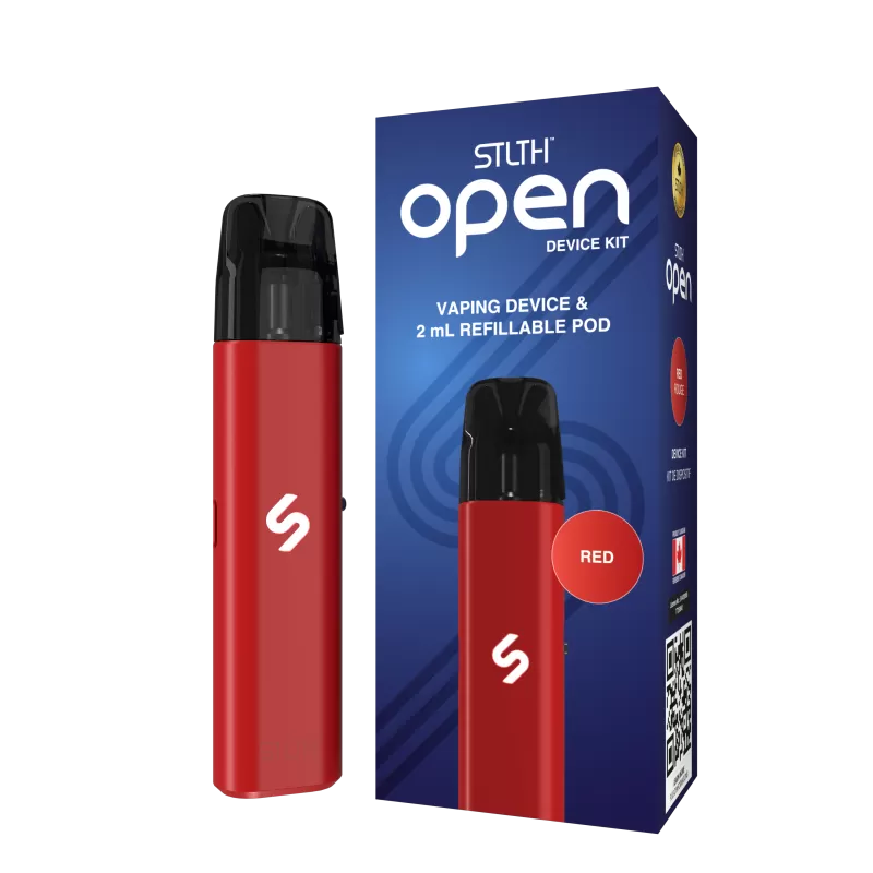 STLTH OPEN Starter Kit - Red - Device (wholeseller) (SK)