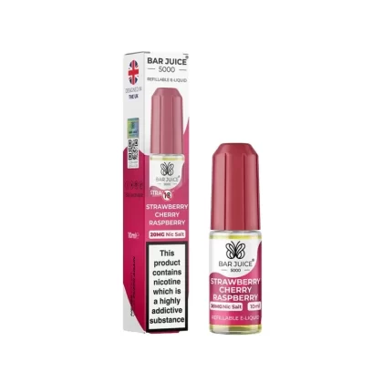 Bar Juice 5000 Strawberry Cherry Raspberry Nic Salt - Vape Product, Vape Product