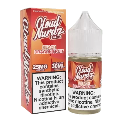 Peach Dragon Fruit SALT – Cloud Nurdz – 30mL