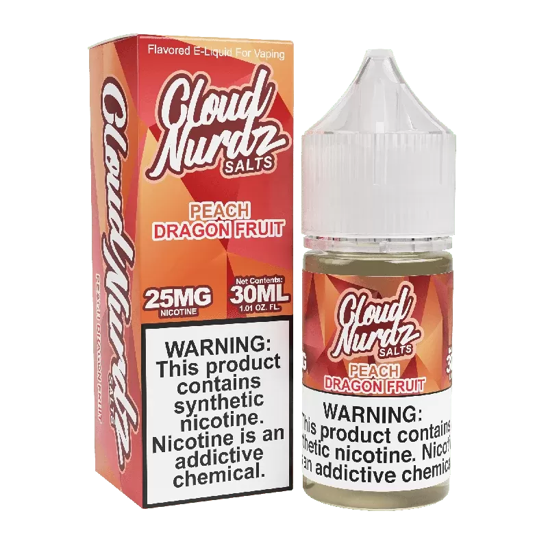 Peach Dragon Fruit SALT – Cloud Nurdz – 30mL