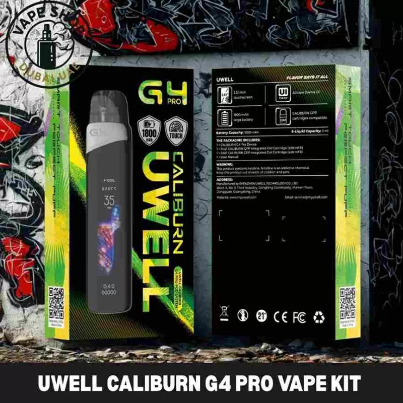 Uwell Caliburn G4 Pro Vape Kit 1800mAh 35W in Dubai UAE - Desert Gold, Fantasy Pink