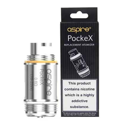 ASPIRE POCKEX REPLACEMENT VAPE COILS - Option#0.6 Ohm - Five Pack>1.2 Ohm - Five Pack