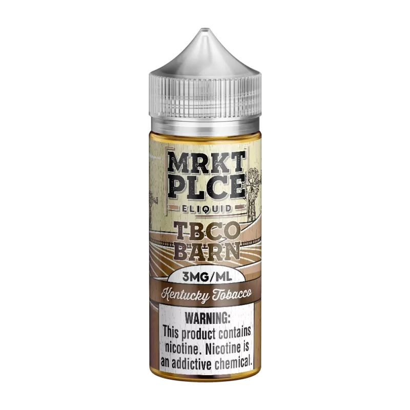 MRKTPLCE - “TBCO BARN” Kentucky Tobacco - 100ML E-Liquid - 12MG