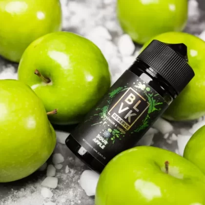 SOUR APPLE – BLVK RESERVE – 100ML – 3MG - Vapebar Pk