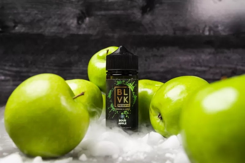 SOUR APPLE – BLVK RESERVE – 100ML – 3MG - Vapebar Pk - Image 2