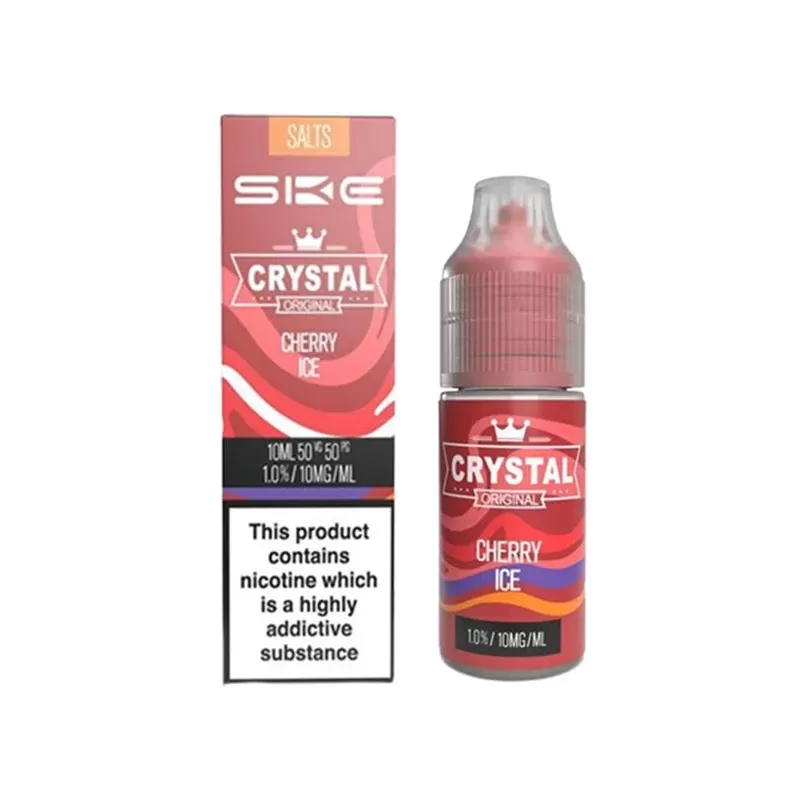 SKE Crystal Salts Cherry Ice E Liquid 10ml - Nicotine Strength#20mg>10mg (FA9554) (FA9554)