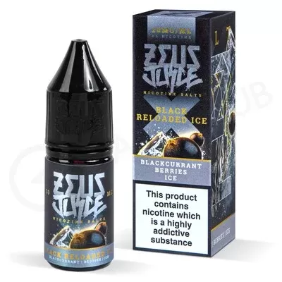 Black Reloaded Ice Nic Salt E-Liquid by Zeus Juice