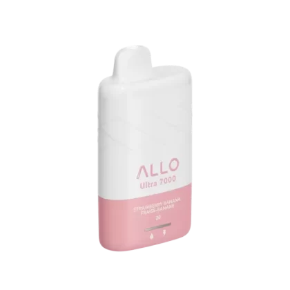 Allo Ultra – 7000 Puffs – Rechargeable Disposable Vape – Strawberry Banana