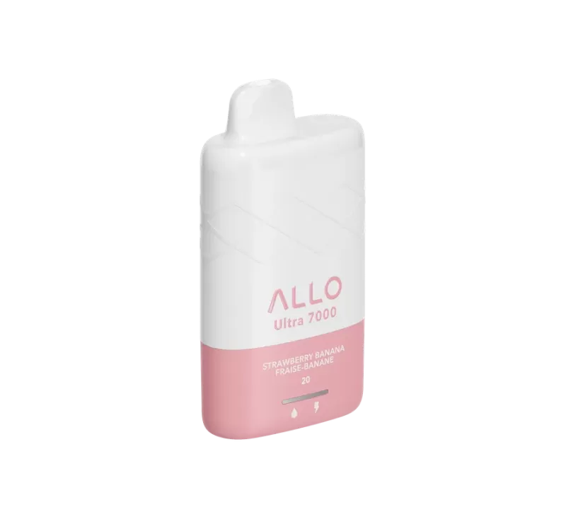Allo Ultra – 7000 Puffs – Rechargeable Disposable Vape – Strawberry Banana