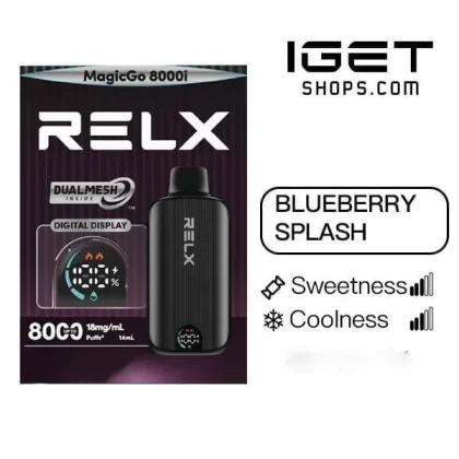 Relx Magicgo i8000 Blueberry Splash - Ozvapeone (E29225)