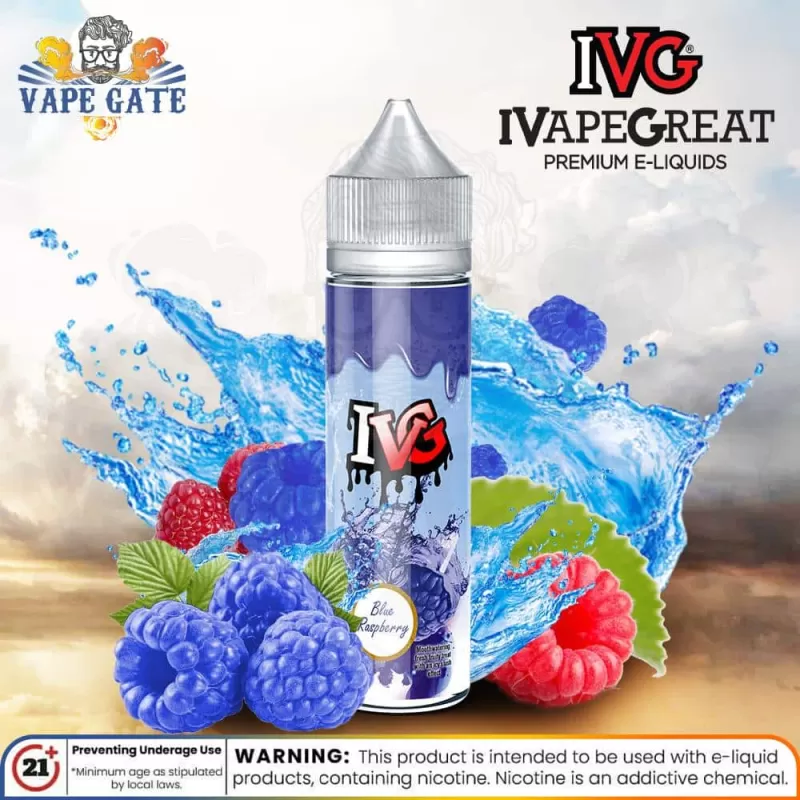 Blue Raspberry 60ml E juice by IVG - Image 2