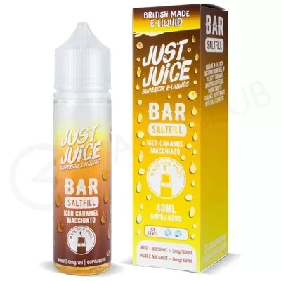 Iced Caramel Macchiato Saltfill E-Liquid by Just Juice Bar 40ml