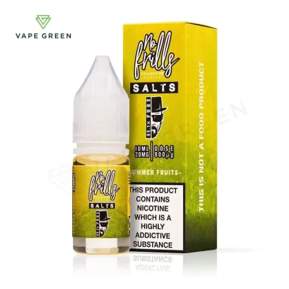 Summer Fruits Nic Salt E-Liquid by No Frills 99.1% Pure