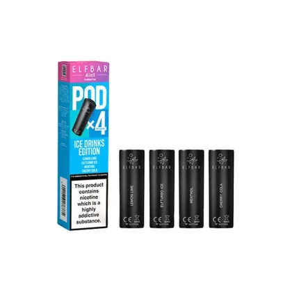 Elf Bar 4in1 Ice Drinks Edition Pods (4 Pack) - Strength#20mg