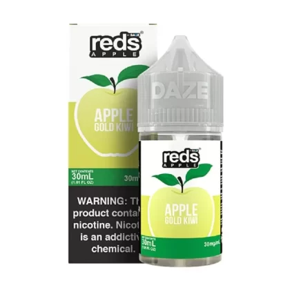 7 Daze Reds Salts Apple Gold Kiwi Nic Salt Vape Juice 30ml - Eightvape