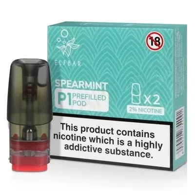 Spearmint Elf Bar Mate P1 Prefilled Pod - Ecigpremium