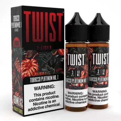 Twist e-Liquids Tobacco Platinum No. 1 eJuice - 120mL (2x60mL); Vape Product, Vape Product; Twist eLiquids