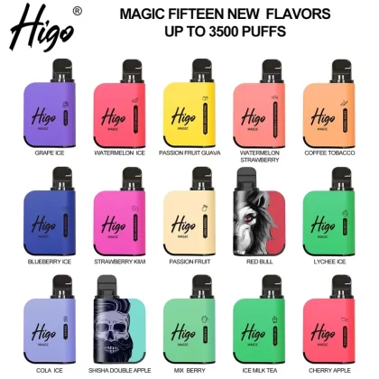 Original FLIEVAPE MAGIC Higo Rechargeable Disposable Vape Device 3500puffs 1200mah ( )