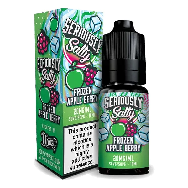 Seriously Salty Frozen Apple Berry Nic Salt E-Liquid - Nicotine Strength#10mg>20mg