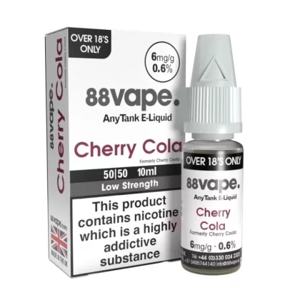 Cherry Cola (Cherry Coola) E-Liquid Anytank Series by 88vape (10ml) - 11mg