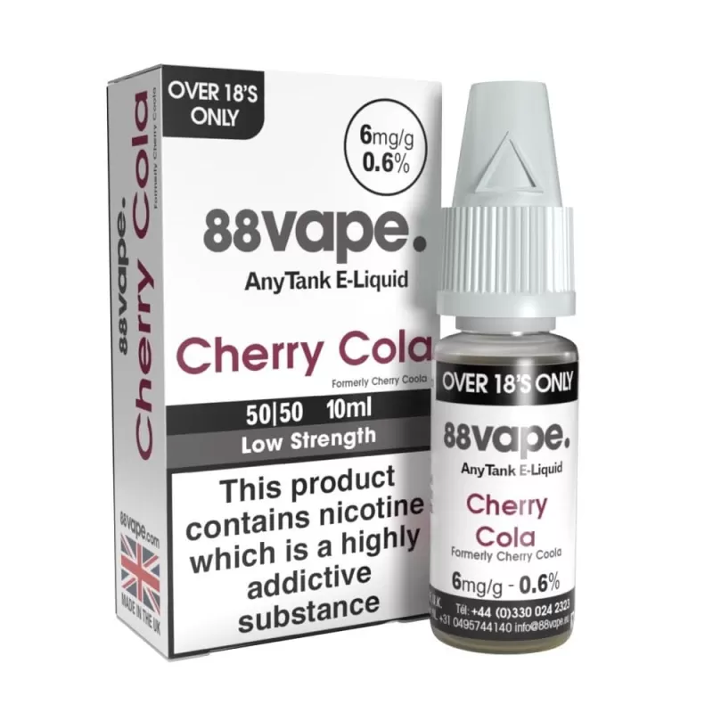 Cherry Cola (Cherry Coola) E-Liquid Anytank Series by 88vape (10ml) - 11mg