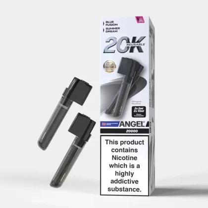 Vape Bars Angel 20K Prefilled Replacement Pods - Choose#Black Edition>Blue Edition>Brown Edition>Coral Edition>Golden Edition>Green Edition>Pink Edition>Purple Edition>Red Edition>Sky Blue E