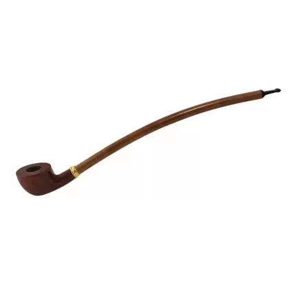Pulsar Shire Pipes Curved Pear Cherry Wood Pipe – 15″ Long
