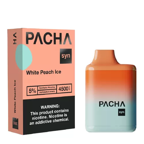 White Peach Ice Disposable Pod (4500 Puffs) by Pachamama Syn - Image 2