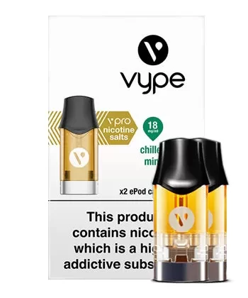 Chilled Mint ePod vPro Prefilled Vape Pods by Vype/Vuse - 12mg / 10ml