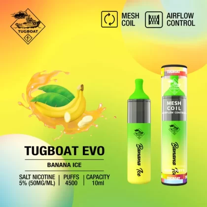 TUGBOAT EVO 4500 PUFFS – BANANA ICE