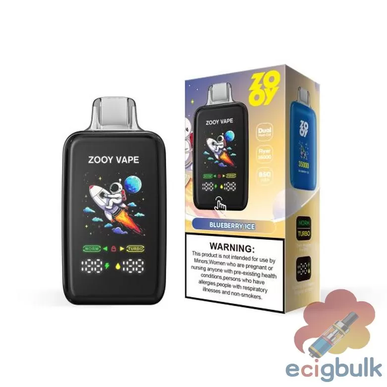 Zooy FLYER 35000 Disposable Vape – 35K Puffs, Rechargeable, 10 Flavors