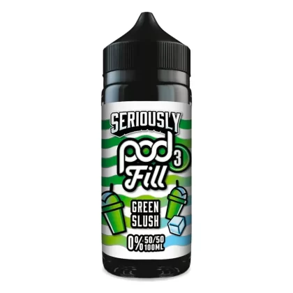 SERIOUSLY POD FILL 3 GREEN SLUSH SHORTFILL E-LIQUID BY DOOZY