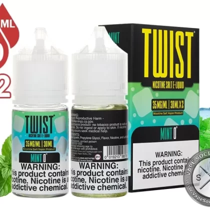 Mint 0° by Twist Salt 60ml - Vape Product, Vape Product; NCDOR