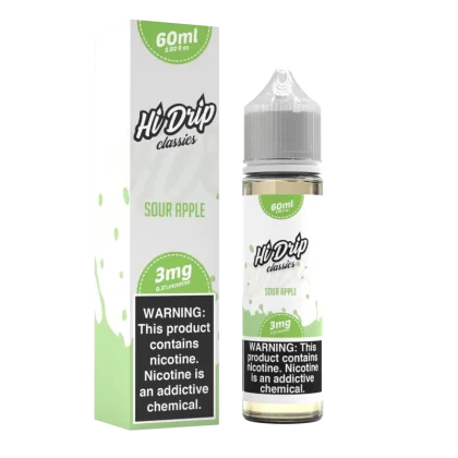 Sour Apple by Hi-Drip Classics E-Liquid 60ML - 3MG