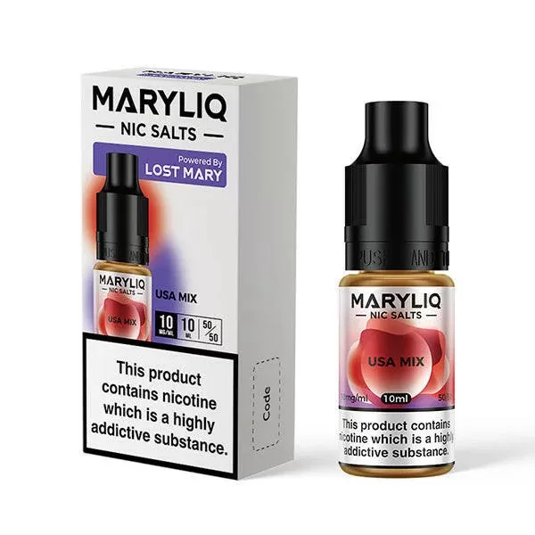 Maryliq USA Mix Nic Salts by Lost Mary