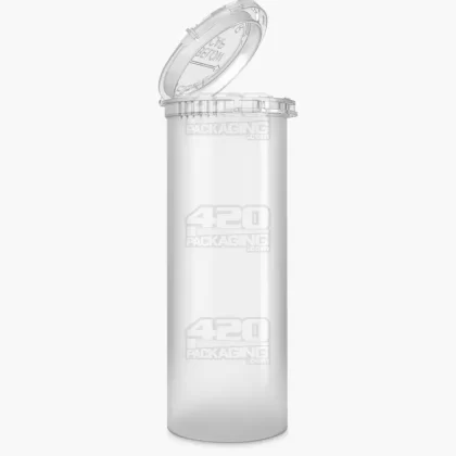 Child Resistant & Tamper Evident | Clear Pop Top Bottles | 60dr – 14g – 102 Count