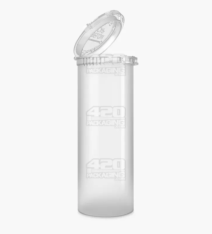 Child Resistant & Tamper Evident | Clear Pop Top Bottles | 60dr – 14g – 102 Count