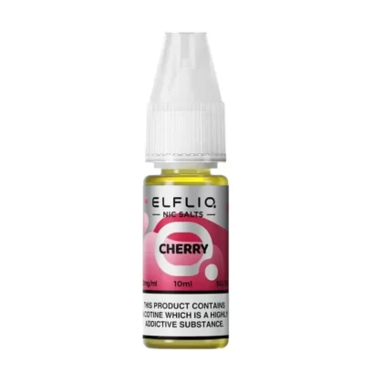 Elfliq Cherry 10mg Salt Nicotine E Liquid - Vapourdays Co