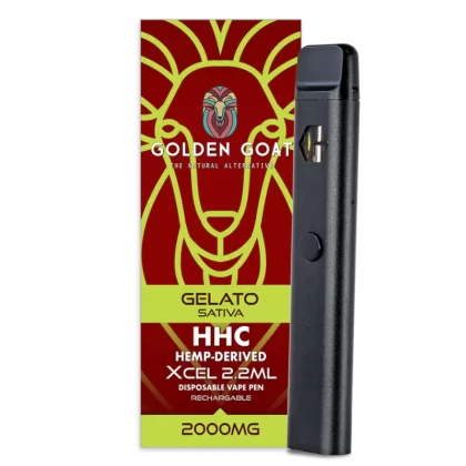 Golden Goat Gelato 2.2ml HHC Vape Pen - Shopthcvapes