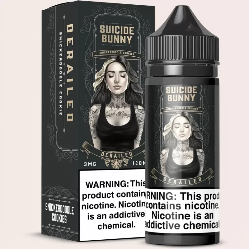 Derailed – Suicide Bunny – 120mL Banana Cookie E-liquid
