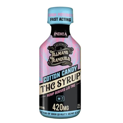 Tillmans Tranquils Cotton Candy Delta 9 THC Syrup – 420mg - quantity#1 Bottle (39.99/bottle)>2 Bottles (37.50/bottle)>3 Bottles (34.99/bottle) (B21FD5)