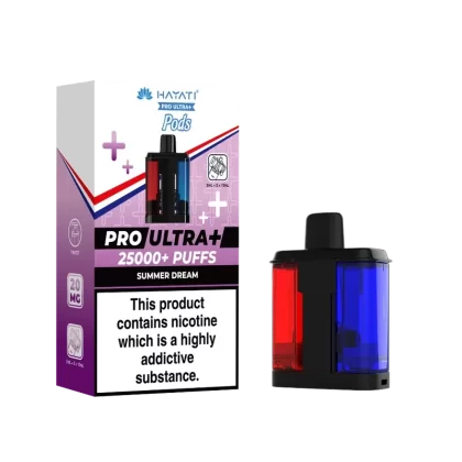 Hayati Pro Ultra Plus 25k Prefilled Pods - Flavour#Blackcurrant Cotton K/Blue Raspberry>Blue Razz Cherry>Blue Razz GB>Blue Sour Raspberry>Blueberry Cotton K/Raspberry Cotton K>Blueberry H’Bu (2F999B)